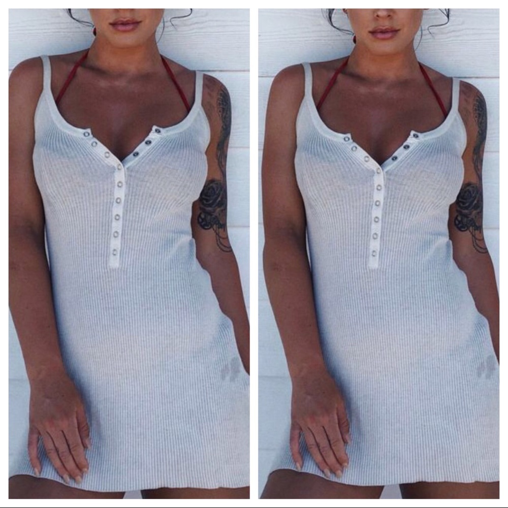 Button up bodycon dress